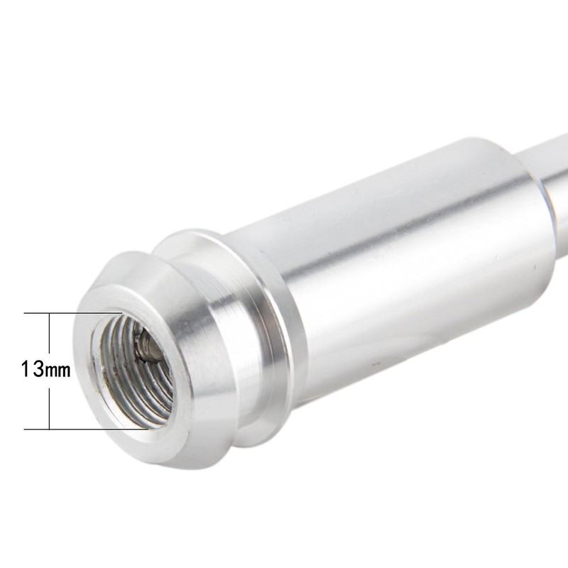 TAKPART Polished Bent Gear Stick Lever Knob Extender