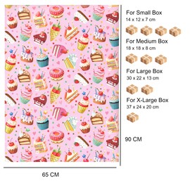 ARKRAFT Wrapping Paper 3 Sheets 90 x 65 cm Made in Italy FSC Paper Packaging Without Plastic (18-9408)