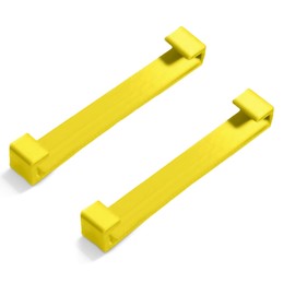 SplashNColor A50 Support Brace Clamps Upgrade for Cushion - Enhance Your Headphone Comfort with Durable and Secure Fit - Compatible with Astro A50 Gen. 4 and Mod Kit - 2 Pack (Flexible, Yellow)