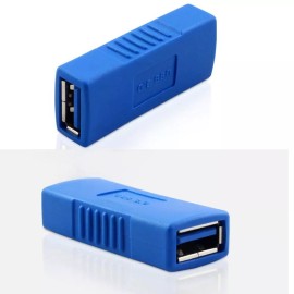 USB 3.0 Type A Female to Female Connector Adapter Coupler Gender Changer Blue US