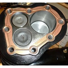 AAOK Hi-Comp COPPER HEAD GASKETS for 1936 - 1973 Harley 45 WLA WLC Servi-Car Motors