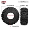 STMU 2.2 Crawler Tires 135mm/5.30inch With Foam Inserts 4PCS For