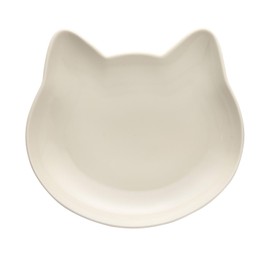 Aito Plate, Dish, Cat, Cat Shape, Cute, Nyan Plate (Cream, 1 Sheet)