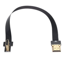 xiwai CYFPV FPV HDMI Male to Right Angle 90D HDMI Male HDTV FPC Flat Cable for FPV HDTV Multicopter Aerial Photography (0.1M)