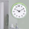 Waterproof Shower Clock with Suction Cup Round Face Arabic Digital