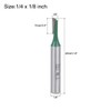 sourcing map Router Bit 1/4" Shank 1/8" Cutting Dia Single