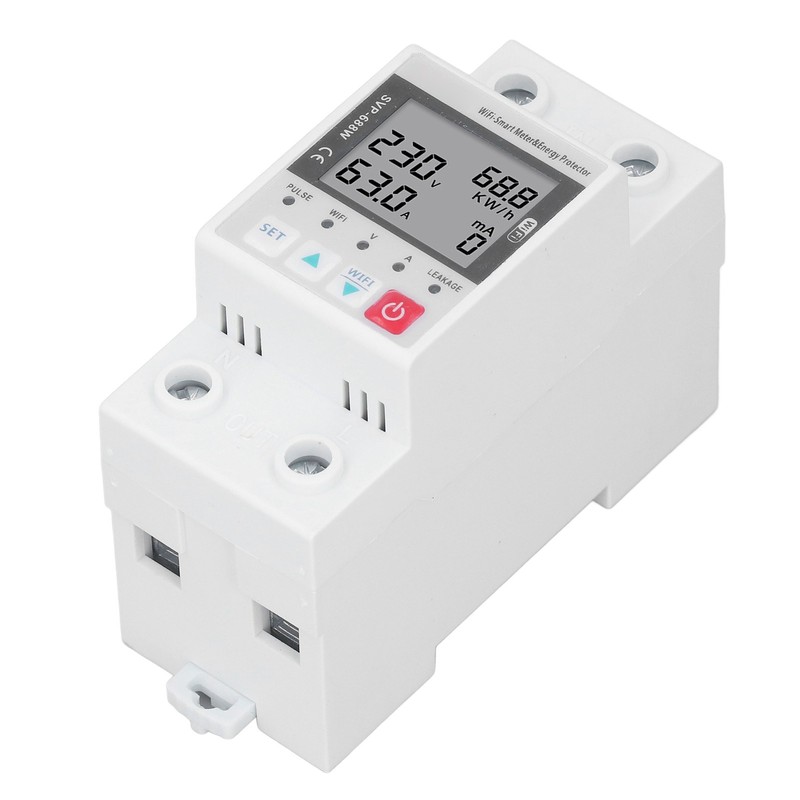 WIFI Overvoltage Undervoltage Protector 230V 50Hz 60Hz 63A Remote Control