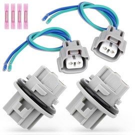 Svicari Front Turn Signal Light Socket with Pigtail Connector Fit for Toyota 4Runner C-HR Camry Corolla Highlander Prius RAV4 Tacoma Lamp Bulb Plug Holder and Wire Harness Replace OE 90075-60028 2PCS