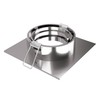 linovum Recessed Spotlight Frame Swivelling Square Brushed Stainless Steel Look