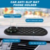 Herxsin Multifunction Car Anti-Slip Mat, Car Dashboard Mobile Phone Holder,