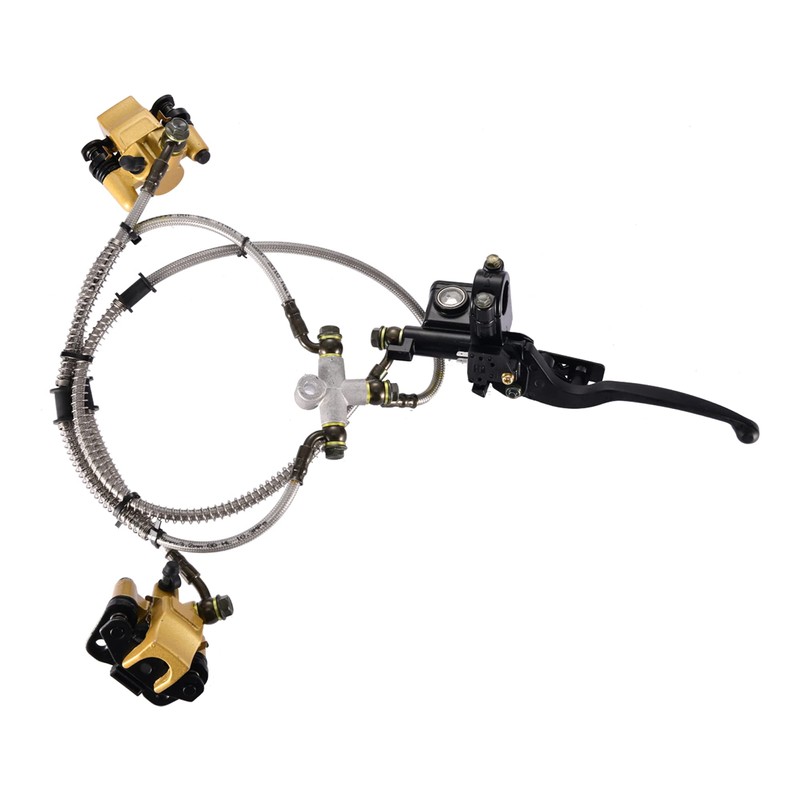 GOOFIT Front Disc Brake Master Cylinder Hydraulic Caliper Assembly for