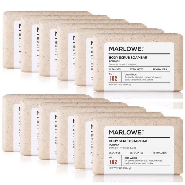 MARLOWE. No. 102 Men's Body Scrub Soap 7 oz (12