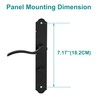 MaxxGeek Flat Slot Storm Door Handle Complete Set, Mortise Keyed