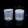 Aoktorkit 10PCS Containers Box Case Sets,Round Transparent Plastic Organizer;6.1 *