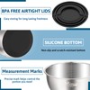 Wildone Mixing Bowls with Airtight Lids, Stainless Steel Nesting Mixing