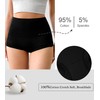 OLIKEME Cotton High Waisted Womens Underwear Soft Stretch Breathable Full