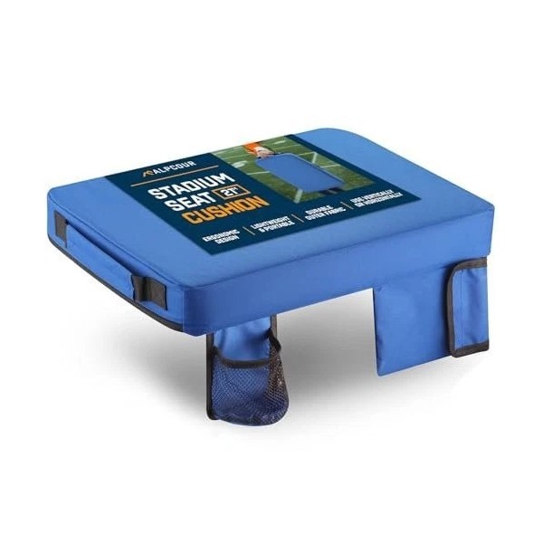 Alpcour Portable Extra Thick Stadium Seat Cushion – Bleacher Cushion