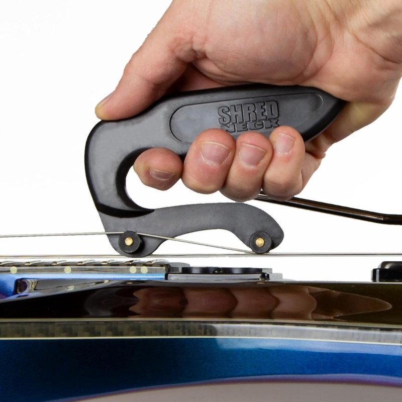 Shredneck - Cuerda de guitarra con mango ergonómico con ruedas
