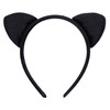 Bonnie Z. Leonardo Velvet Cat Ears Headband Black Padded Cat