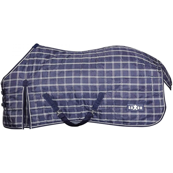 Saxon 1200D Medium Standard Neck Rug - Navy Plaid -