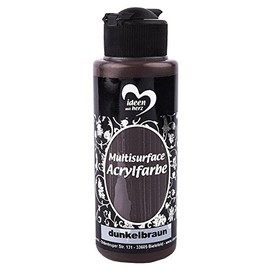 Ideas with Heart acrylic paint Multi-surface, universal acrylic paint water based, 120 ml., dark brown