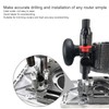 Uadme Router Table Insert Plate, Aluminum Alloy Routers Bench Trimmer