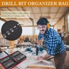 BLIRITEL Drill Bit Organizer Bag, Oxford Tool Case Holds 55
