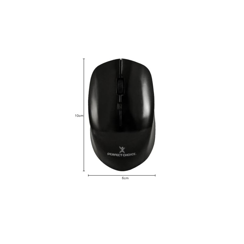 Perfect Choice Mouse Inalambrico Óptico, Ratón Inálambrico, Mouse ergonomico Ajustable,