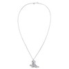 Kuzzoi Men's Silver Necklace with Western Boots Pendant (25 mm)