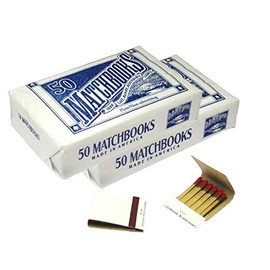 D.D. Bean & Sons Matchbooks, 50 Packs of 20 Matches, Classic White, Made in USA, 2, 2 Pack