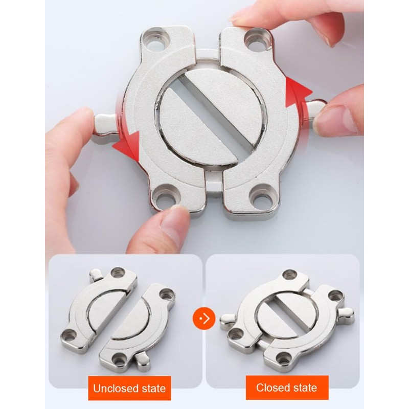 2 Pack Zinc Alloy Table Buckle Connectors, Table Board Connector