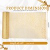 Gold Table Runners, 11" x 49" Metallic Glitter Mesh Plastic