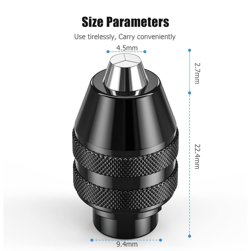 4486 Drill Chuck for Dremel, Ancable Keyless Chuck for Dremel