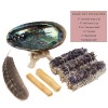 Lavender Sage Smudge Kit with Shell, Palo Santos, Stones, Bracelet,