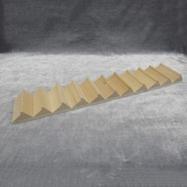 Sewroro Doll House Furnishings 1 12 Scale Dollhouse Stairs Miniature Stairs Wooden Stringer Steps Model DIY Mini Wood Staircase Without Armrest for Micro Landscape Decor