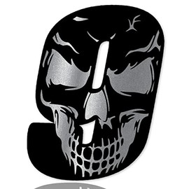 SkinoEu Race Number Car Moto Vinyl Sticker Skull Black Silver Sticker Motorcycle Motocross Motorsport Racing Number Tuning 9N 259