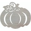 Pumpkin with Cutouts Wood 5" Shape, Unfinished Paintable Craft