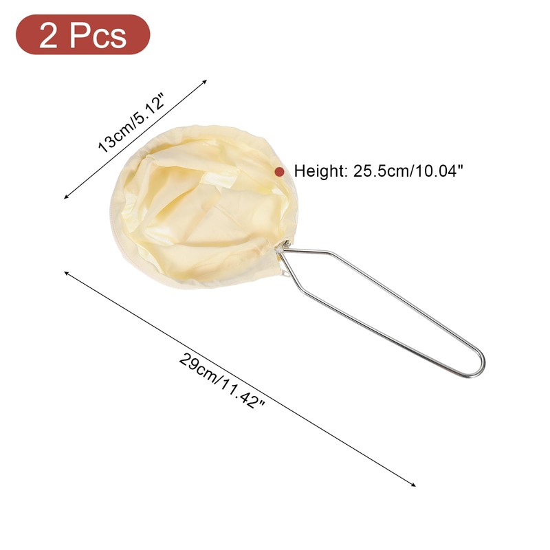sourcing map 2 Pcs Cloth Coffee Filter Bags, Coffee Sock