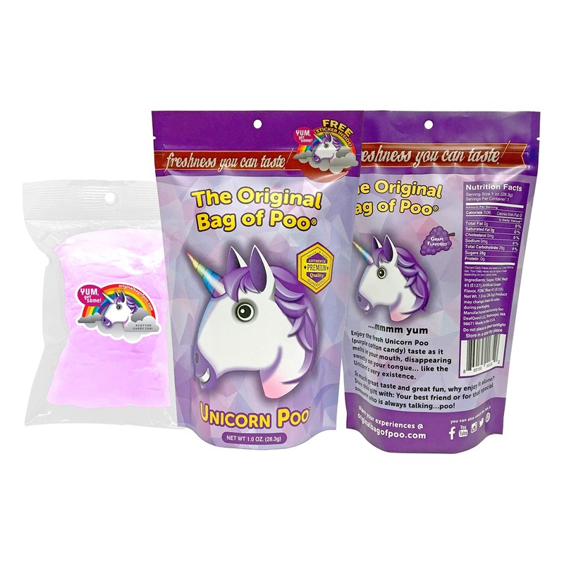 The Original Bag of Poo®, Novelty Poop Cotton Candy Gag