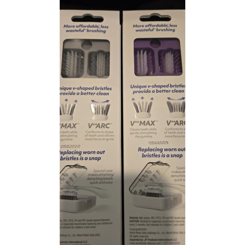 V-ECO 4 Pack V-Eco Toothbrush And Replacement Heads