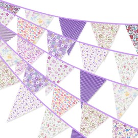 Garden Bunting, 40FT Waterproof Outdoor Bunting for Wedding & Party Decorations