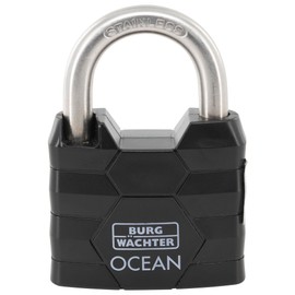 Burg Wächter 42161 Padlock Ocean 490 Ni 60 SB, Black