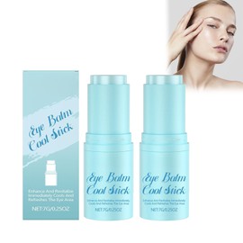 Eye Balm Stick 2 Stück Unter Augencreme Augenbalsam Eye Stick Augenkontur Balsam Augenbalsam Stick, Augenpflege für normale bis trockene Haut, Reduziert Schwellungen und Tränensäcke