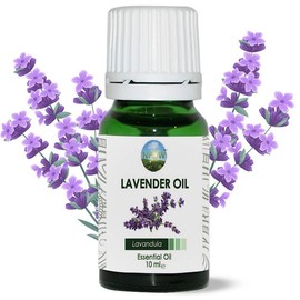 NPOW Lavender Essential Oils - Lavender Oil for Skin, Bath & Aromatherapy, Essential Oils Lavender Variety, Pure Lavender Oil Essence, Aroma Oil, Essential Oil Lavender Formula for Relaxation - 10ml