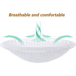 Uniquely Thickening Breathable Breast Enhancers Perforated Bra Insert Pad Swimwear Push up Booster Pads (Transparent, One Size)