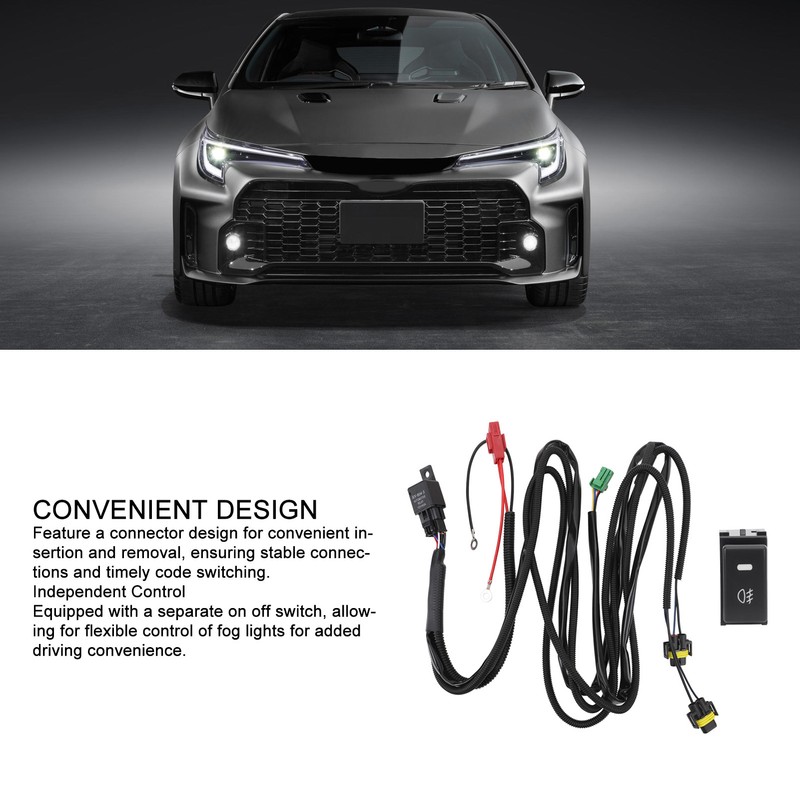 Fog Light Switch Wiring Kit Switch Wire Harness with 40A