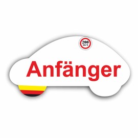 Magnetic Car Sign for Beginners Please About Nachsicht 20 x 10 cm Vorsicht Achtung Fahranfänger-in Weatherproof Magnetic Keep Smiling | Please Smile Happy Being | Unicorn (Car)