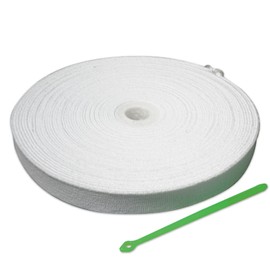 Pajama Rubber, 0.6 inch (15 mm), Width 32.8 ft (10 m), White, Flat Rubber, Woven Rubber, Replacement Rubber, Dressmaking, Crafts, Pajamas, Sweatshirts