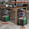 3IngSeagulls 5-Tier Rolling File Cart with Hanging File Folders, Mobile