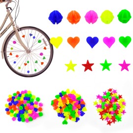 Pack of 210 Colourful Bicycle Spokes Beads Children, Bicycle Spoke Decorations Accessories Children, Bicycle Spoke Beads Children's Bicycle Spoke Click for Girls and Boys Spoke Beads Decoration